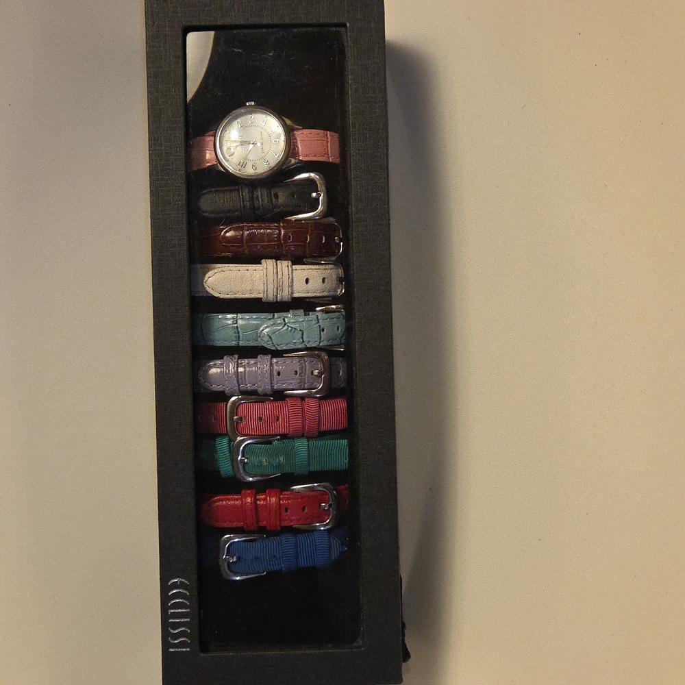 Eclissi Watch Sterling Silver with Interchangeable Straps